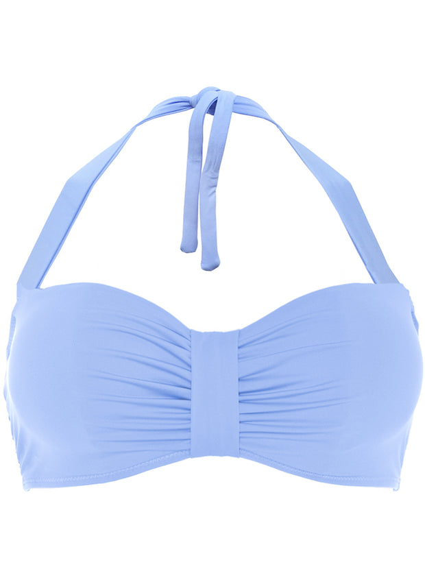 Lites Pale Blue Bandeau Halter Bikini Top D-G Cup Size | HOOLA – Hoola