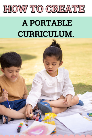 kids learning outside portable curriculum summer travel