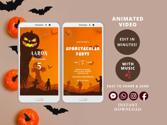 How to create Halloween video invitations