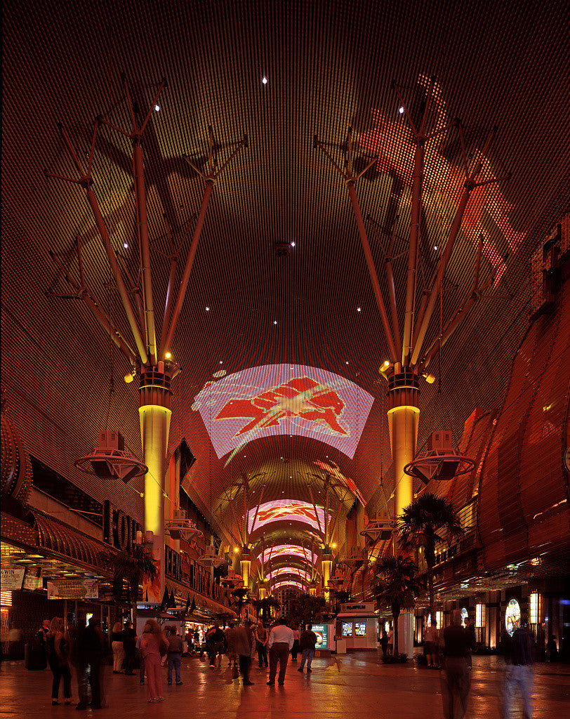 The Fremont Street Experience Choreographed Indoor Sound And Light Show In Old Town Las Vegas Nevada