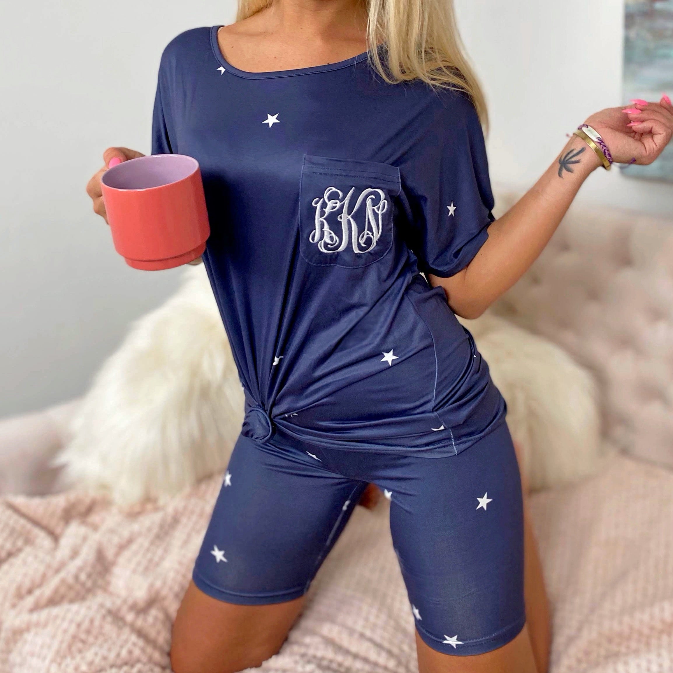 Monogram Oh My Stars Biker Shorts Set 