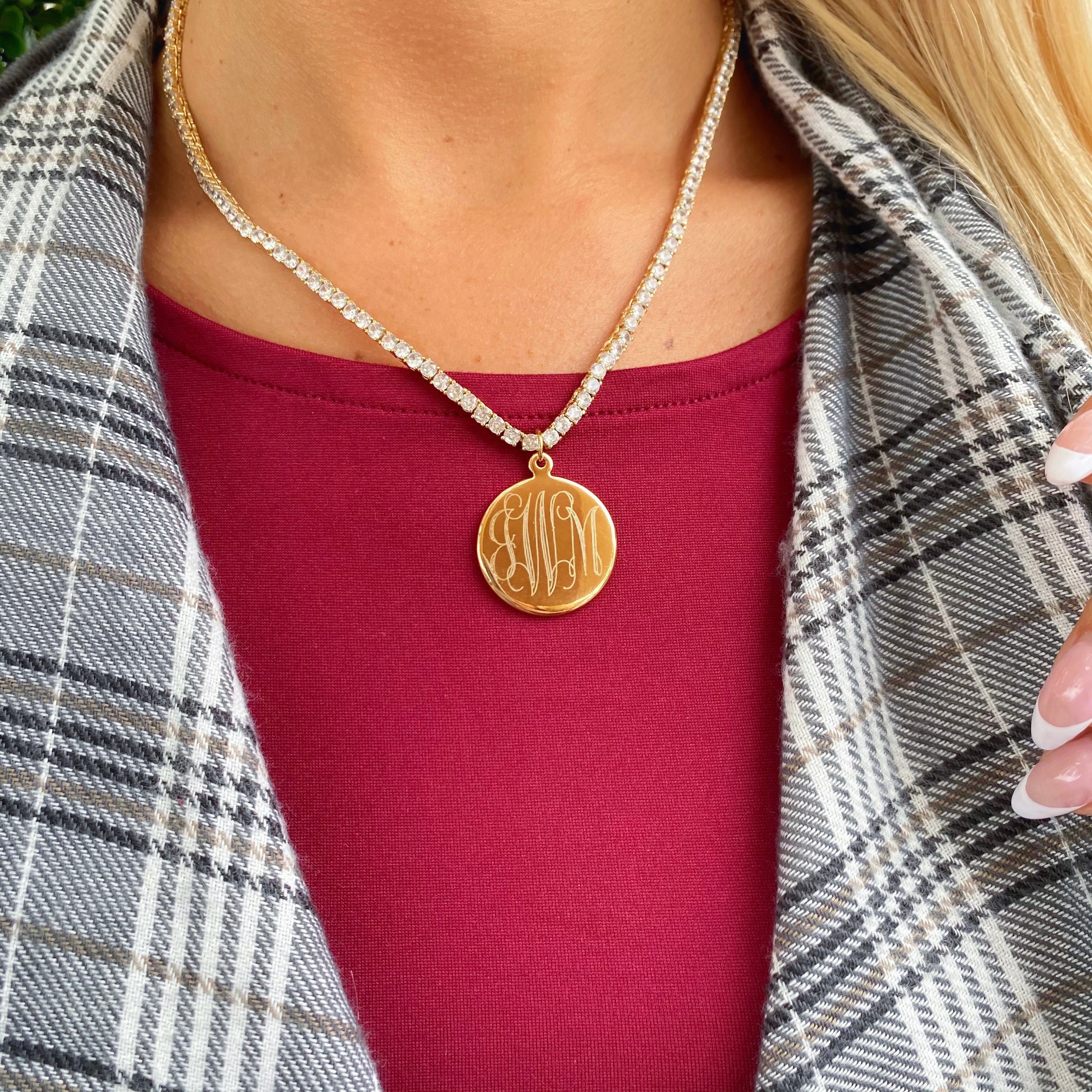 Monogram Goldie Crystal Necklace