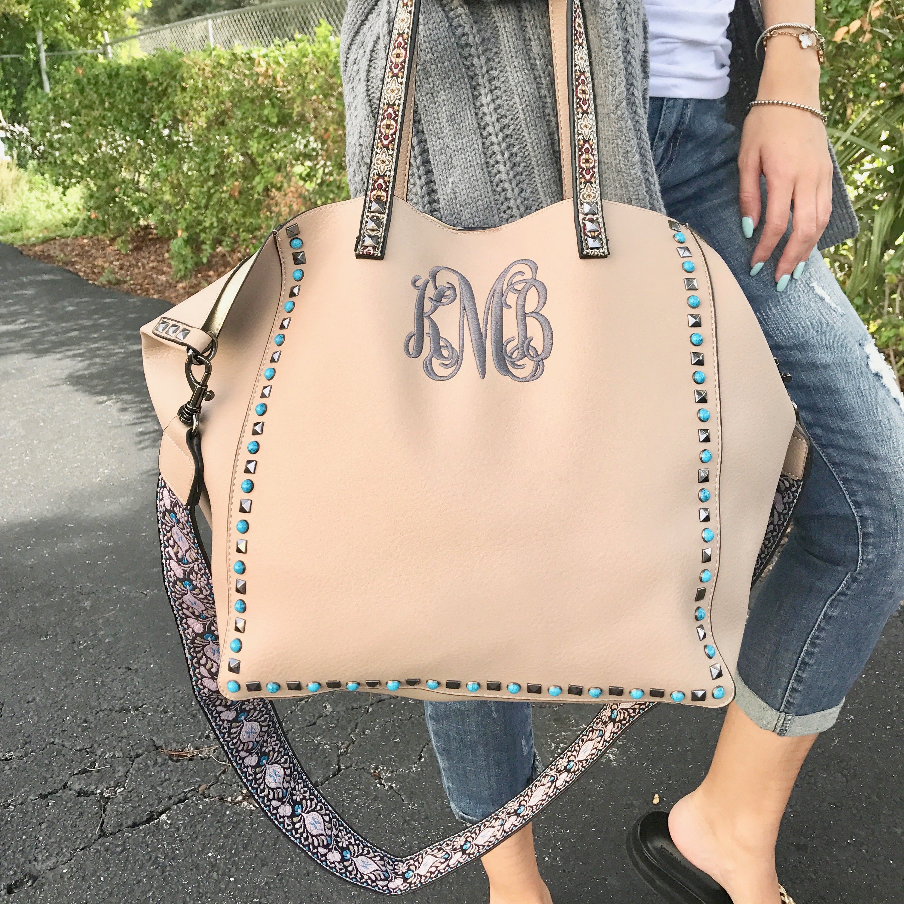 monogram purse