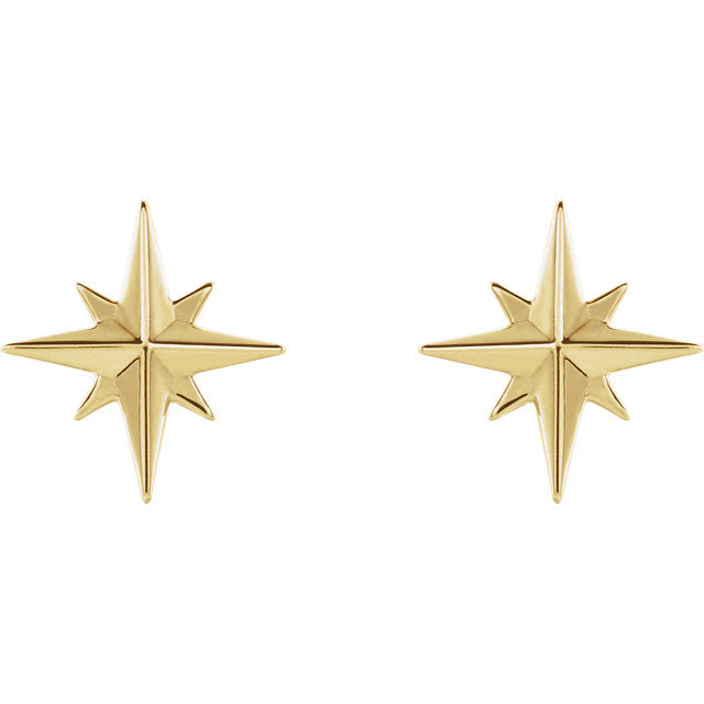 Pyramid Studs Gold – Astor & Orion