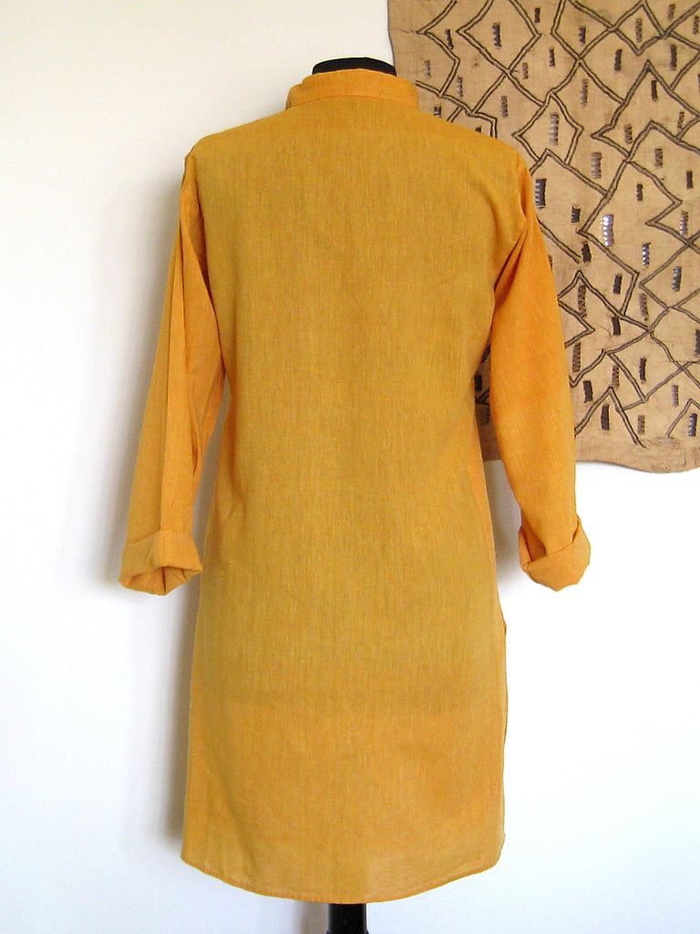 New Delhi, India: Mustard Khadi Kurta - THE FFS - Bold Beaded Jewelry ...