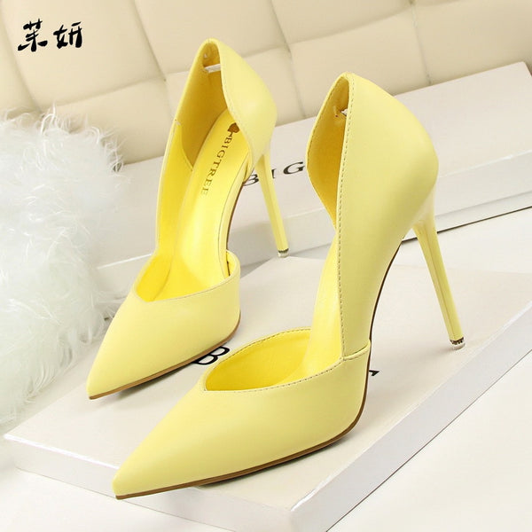 yellow heels for wedding