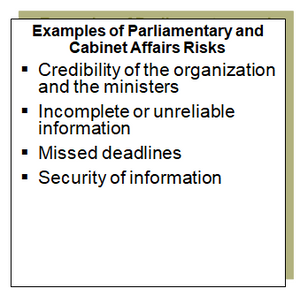 Risk Profiling Tool Parliamentary And Cabinet Affairs Turnkey