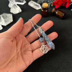 sodalite dowsing pendulum gemstone crystal witchcraft