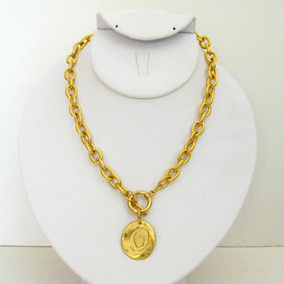 Susan Shaw Gold Initial Necklace | Lauren London
