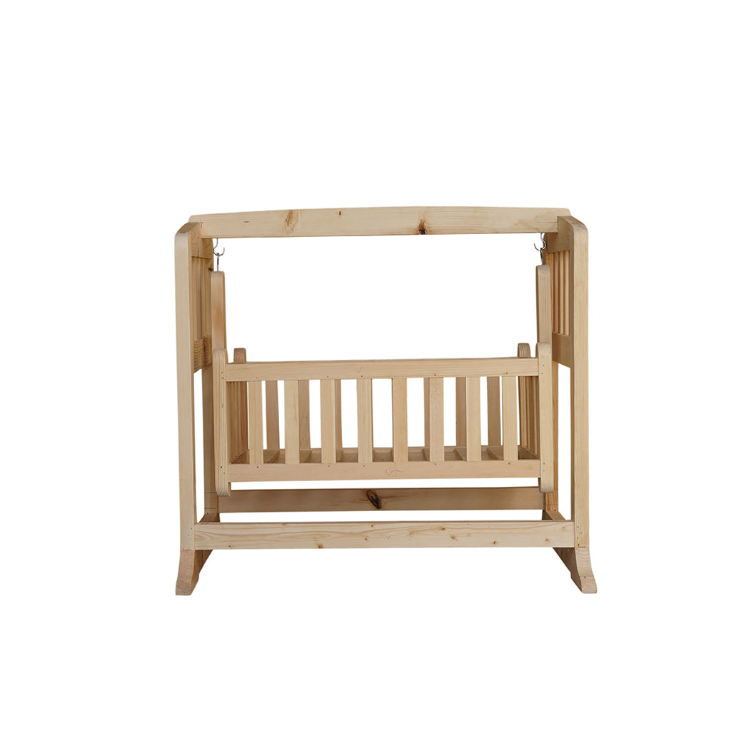 baby swing bed wooden