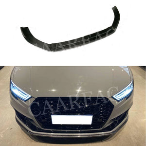 Carbon Fiber/FRP Front Bumper Lip Spoiler Chin Shovel For Audi A3 RS3 2017 2018 2019 Not For A3 Standard S3 Auto Car Styling - Limbotics Motorsports Group