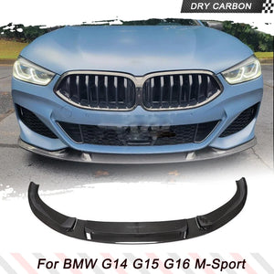 Dry Carbon Car Front Bumper Lip Spoiler for BMW 8 Series G14 G15 G16 M Sport 2018 - 2022 Car Front Lip Spoiler Splitters - Limbotics Motorsports Group