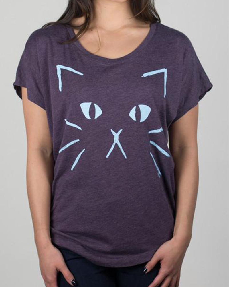 cat face | dolman - Choke Shirt Company
