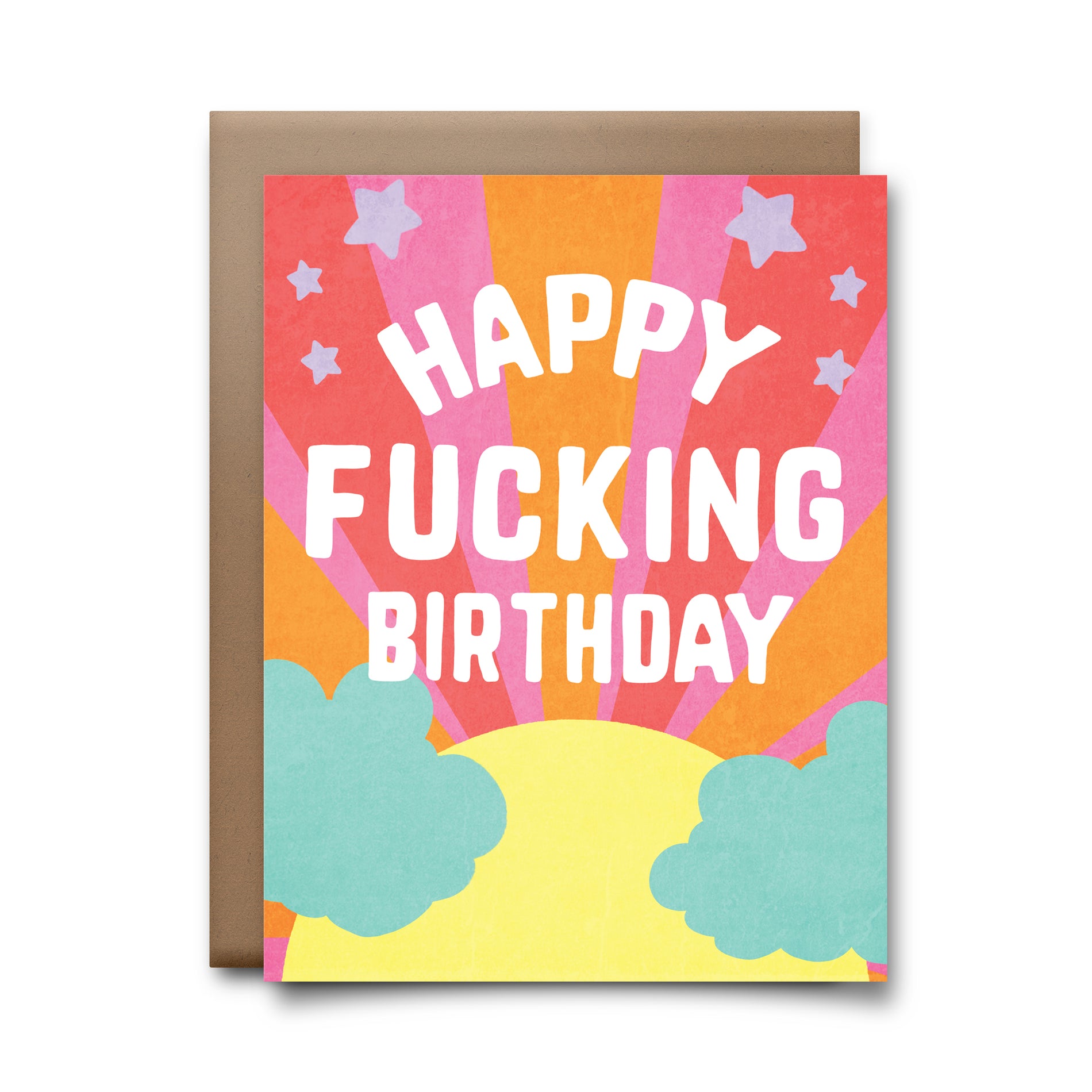 Happy Fucking Birthday Greeting Card Choke Shirt Company 8035