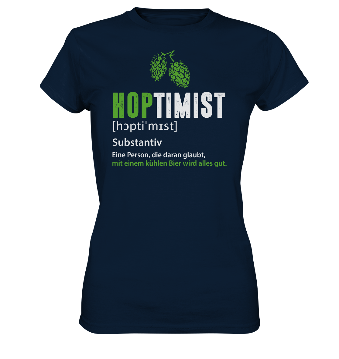 Hoptimist T Shirt Ladies Premium Shirt Hoppynation De