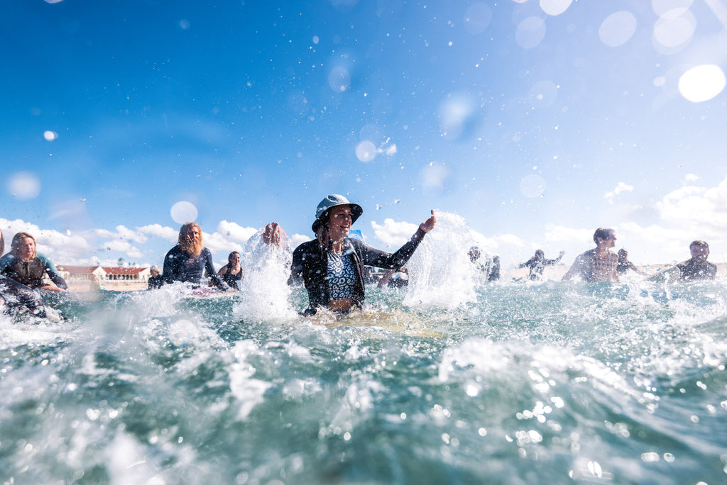MAKING A SPLASH AT THE NEWCASTLE PEP-11 PADDLE OUT