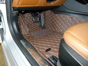 Dark Brown Diamond Style Front Mats Only