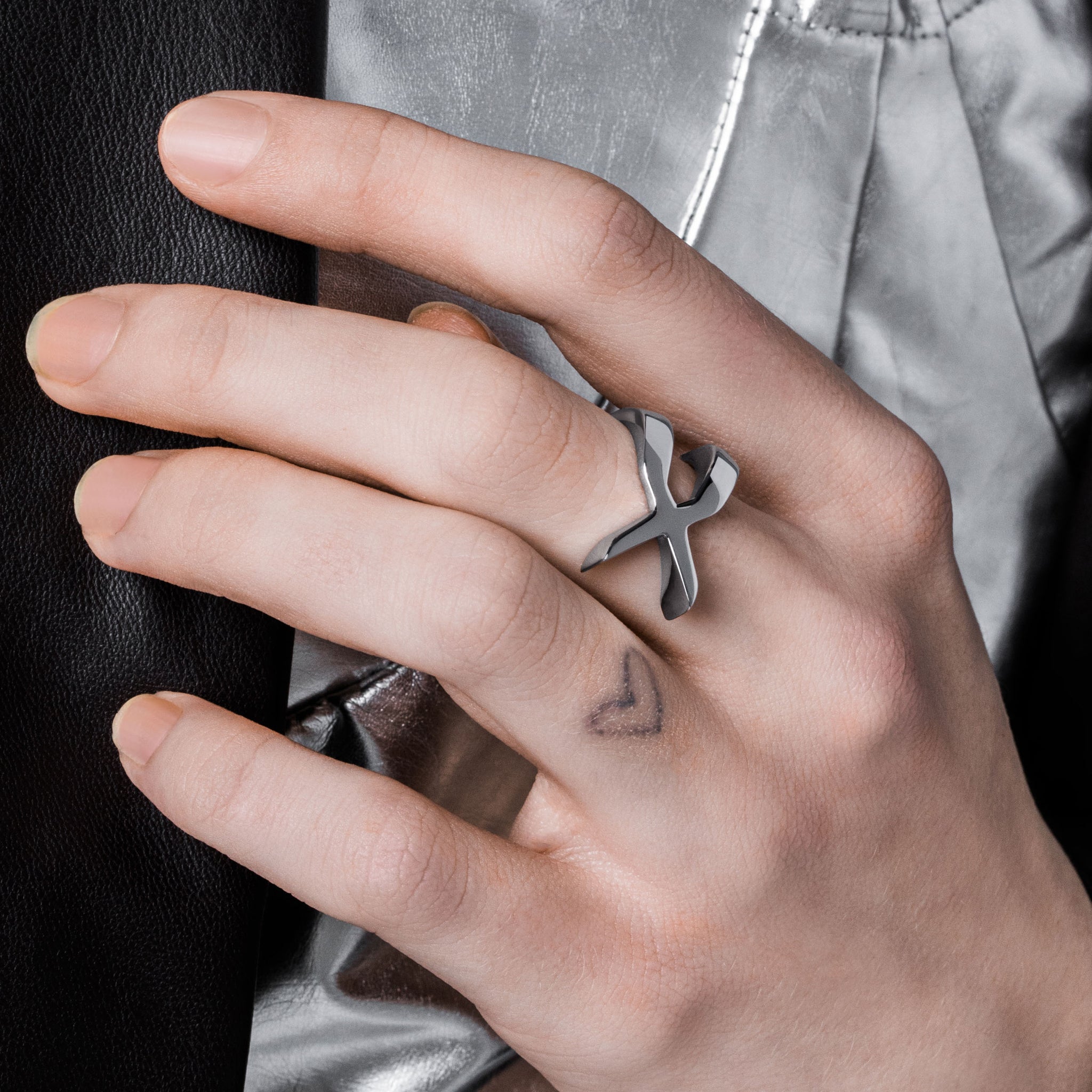 Vitaly Intersect Ring | 100% Recycled Stainless Steel Accessories