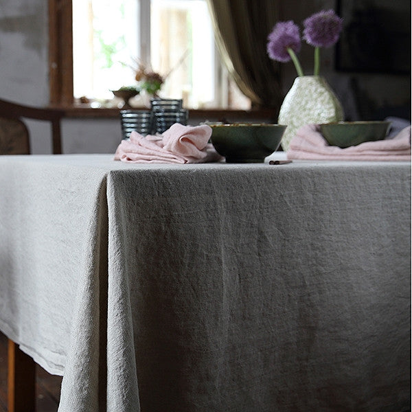 large linen tablecloth