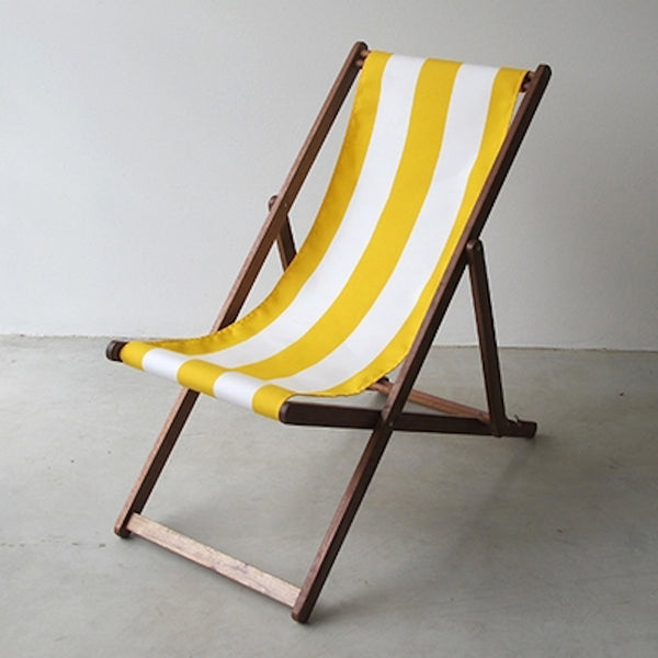 Deck Chair in Yellow Block Stripe - Scout House