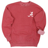 Pep Squad Crewneck Fleece in Crimson - University of Alabama