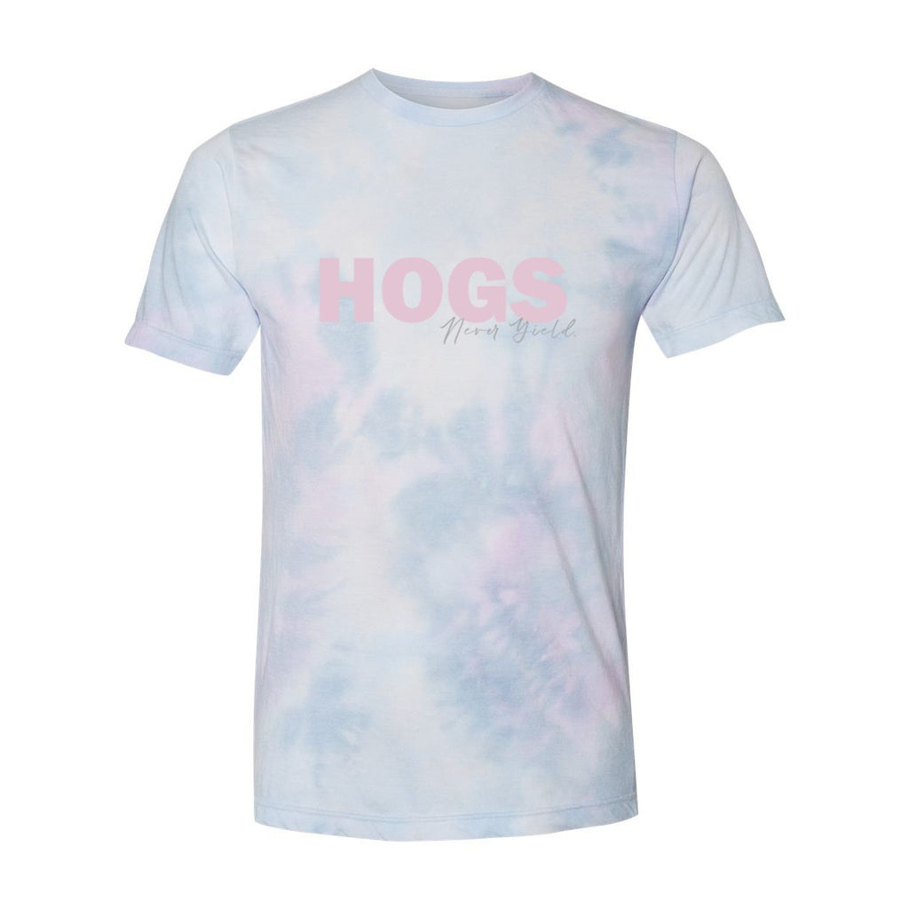 University of Arkansas, Fayetteville Spring Fling Tie-Dye T-Shirt in Cotton Candy