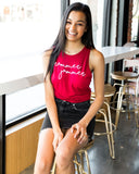 Clemson Pride Script Open Back Tank