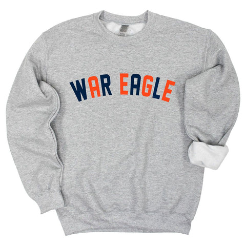 Glory Days Crewneck Fleece in Heather Gray - Auburn University