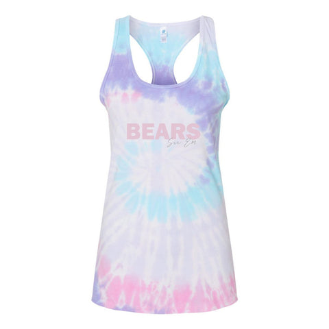 Baylor University Spring Fling Tie-Die Racerback Crop Tank in Cotton Candy