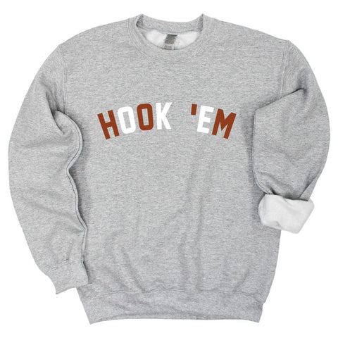 Glory Days Crewneck Fleece in Heather Gray - University of Texas