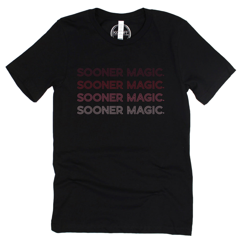 University of Oklahoma Neon Nights Short Sleeve T-shirt in Black