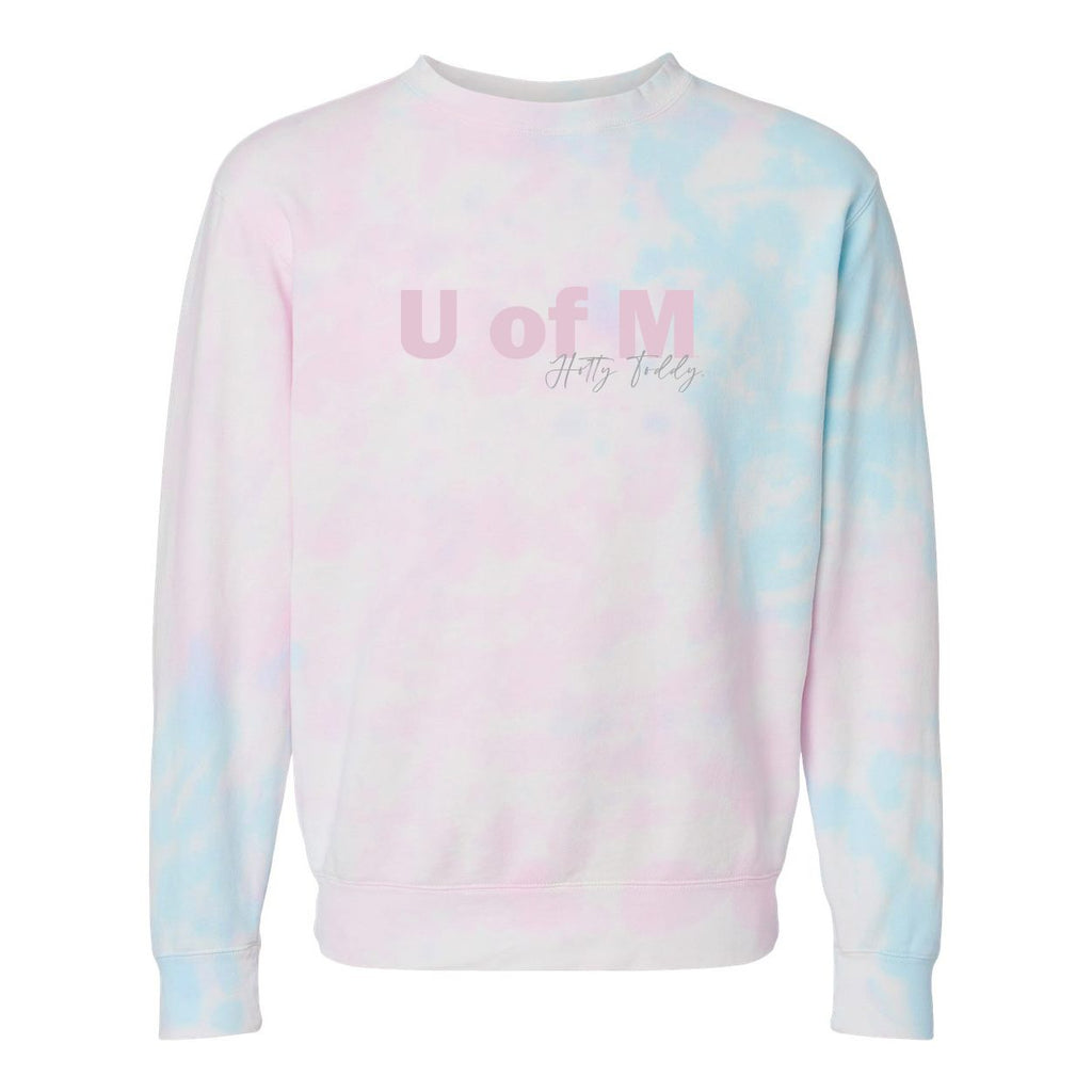 University of Mississippi Spring Fling Tie-Dye Sweatshirt in Cotton Candy