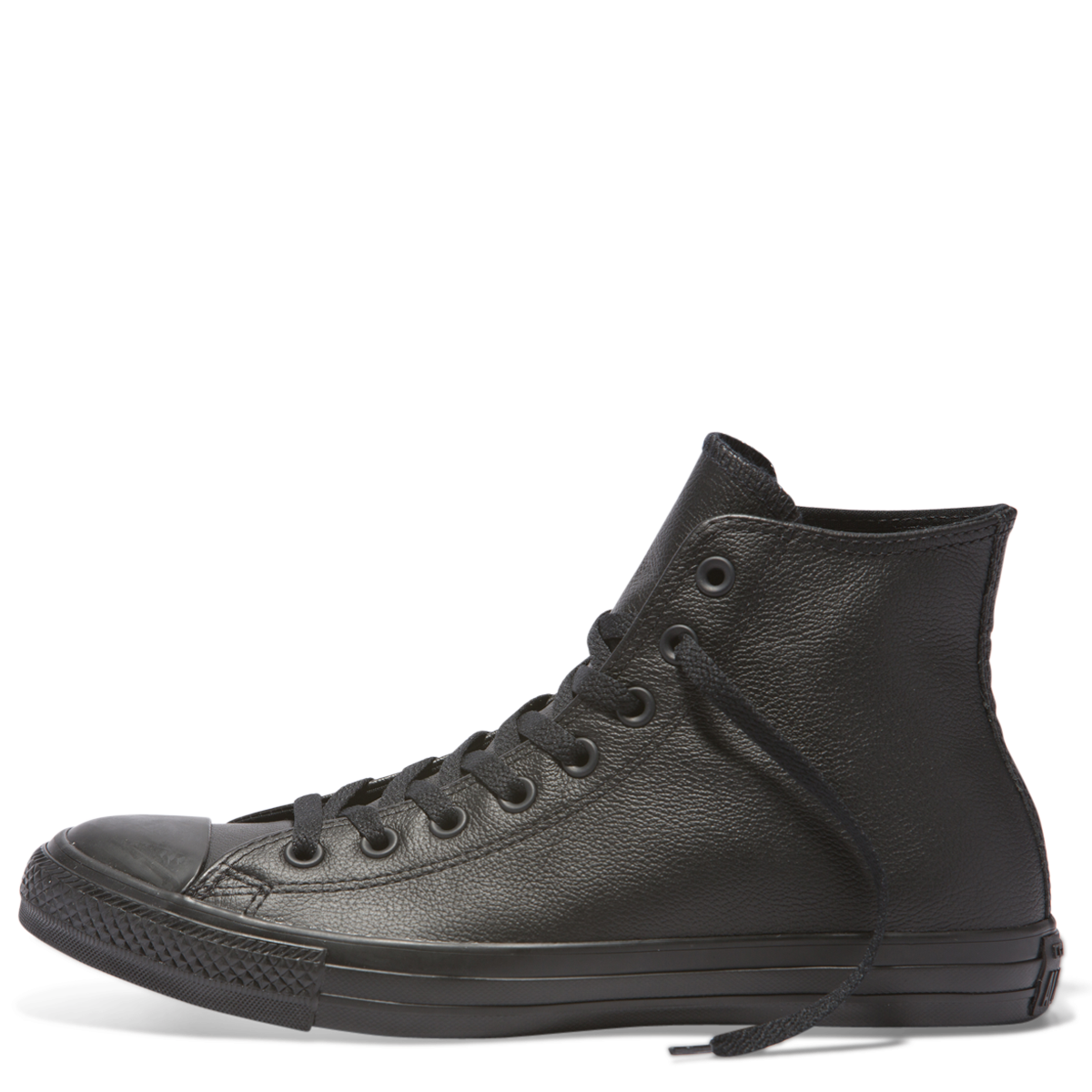 converse leather hi black