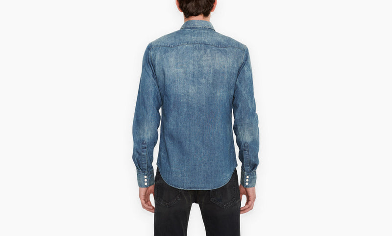 levi's grey denim shirt