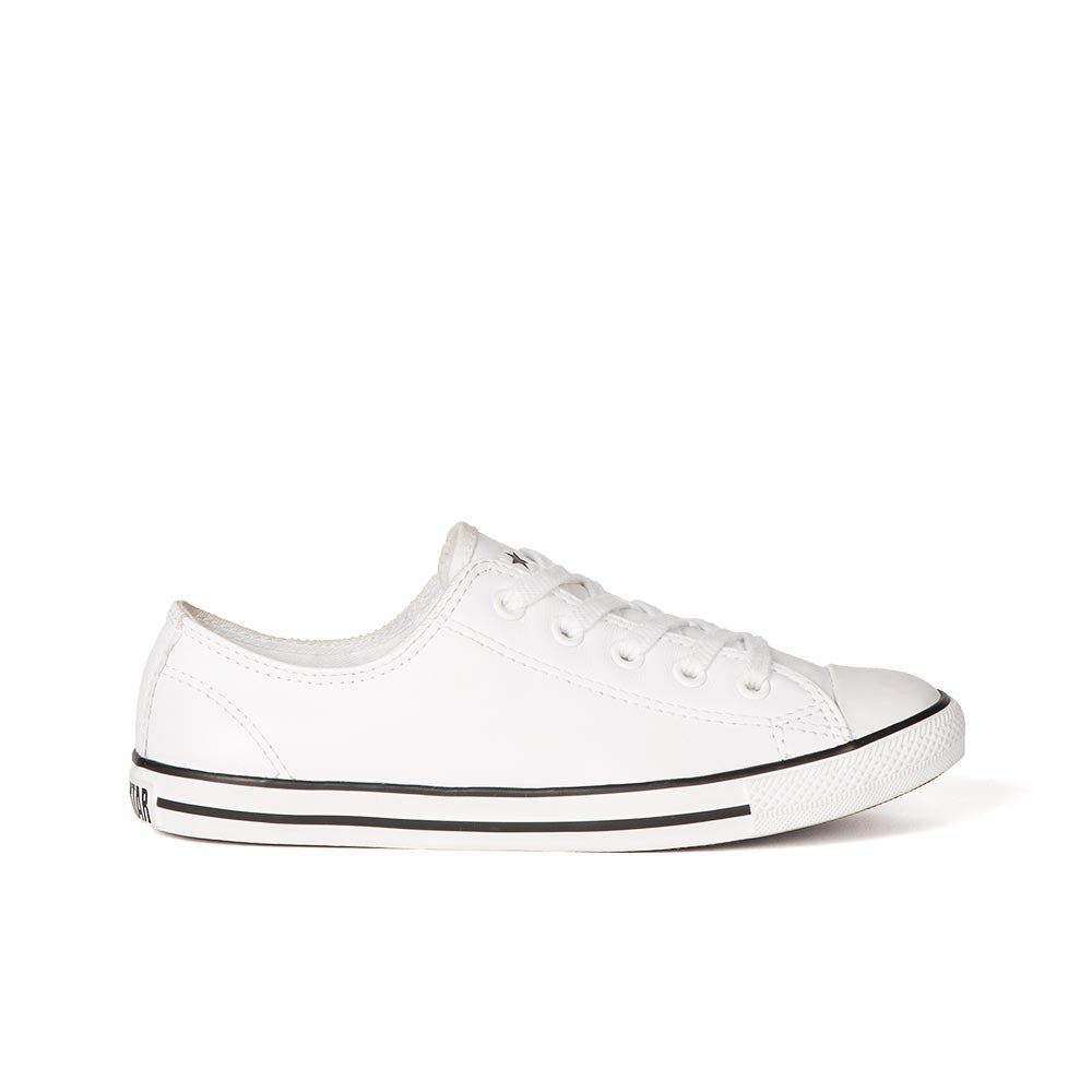 converse all star dainty ox white leather