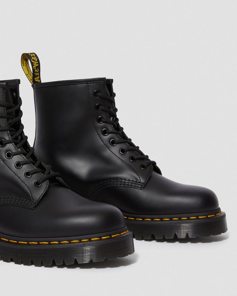 Dr Martens 1460 BEX Black Smooth Leather Platform Boots 25345001 ...