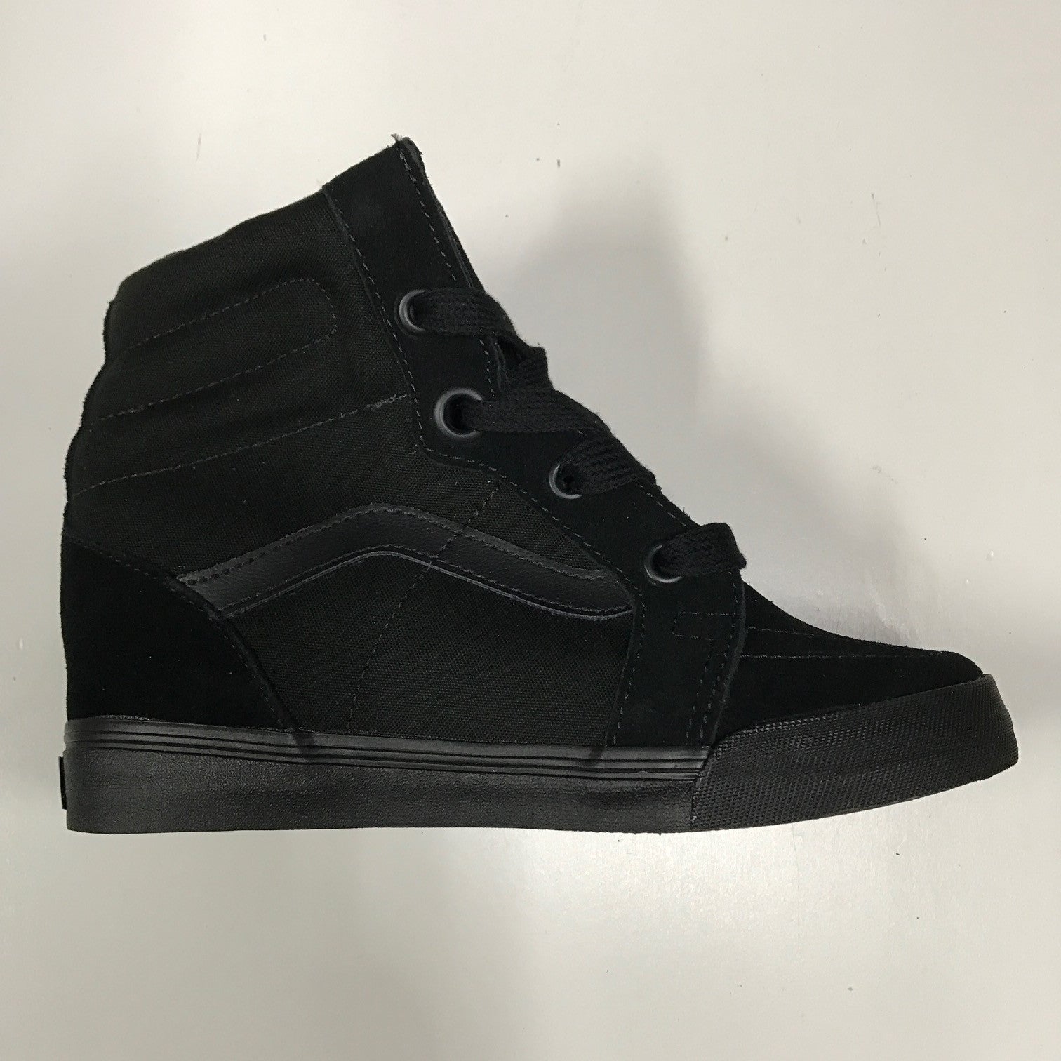 vans sk8 hi wedge black cheap online