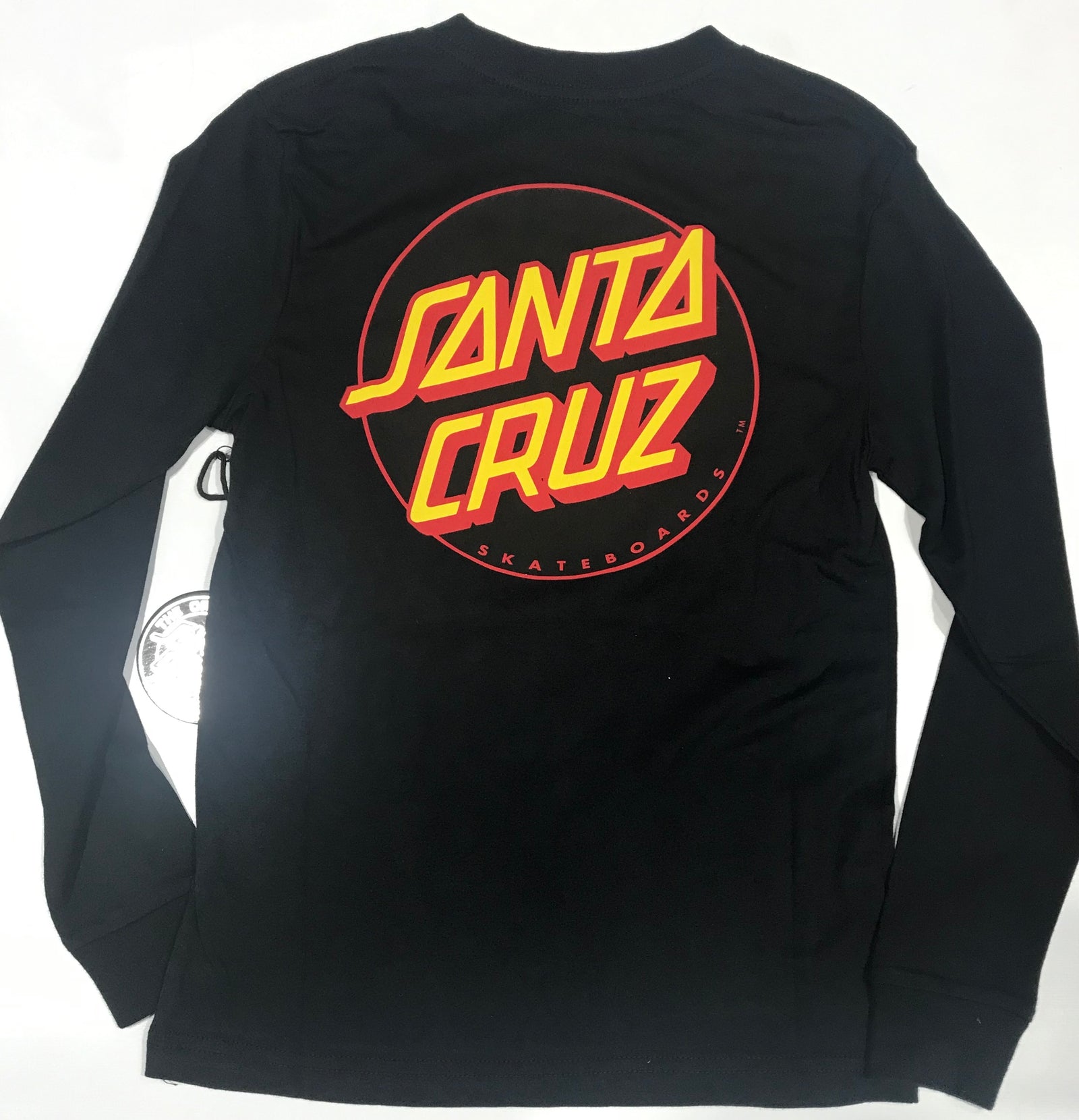 Santa Cruz Red and Yellow Other Dots Black Ls T-shirt Youth – Famous ...
