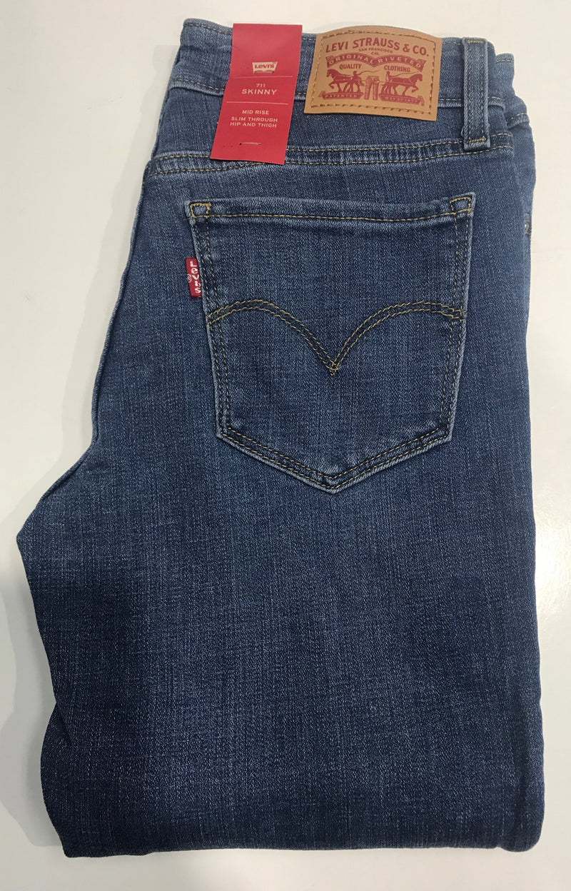 LEVI'S 711 SKINNY INDIGO RAYS FIT MID RISE SLIM THROUGH HIP AND THIGH –  Famous Rock Shop