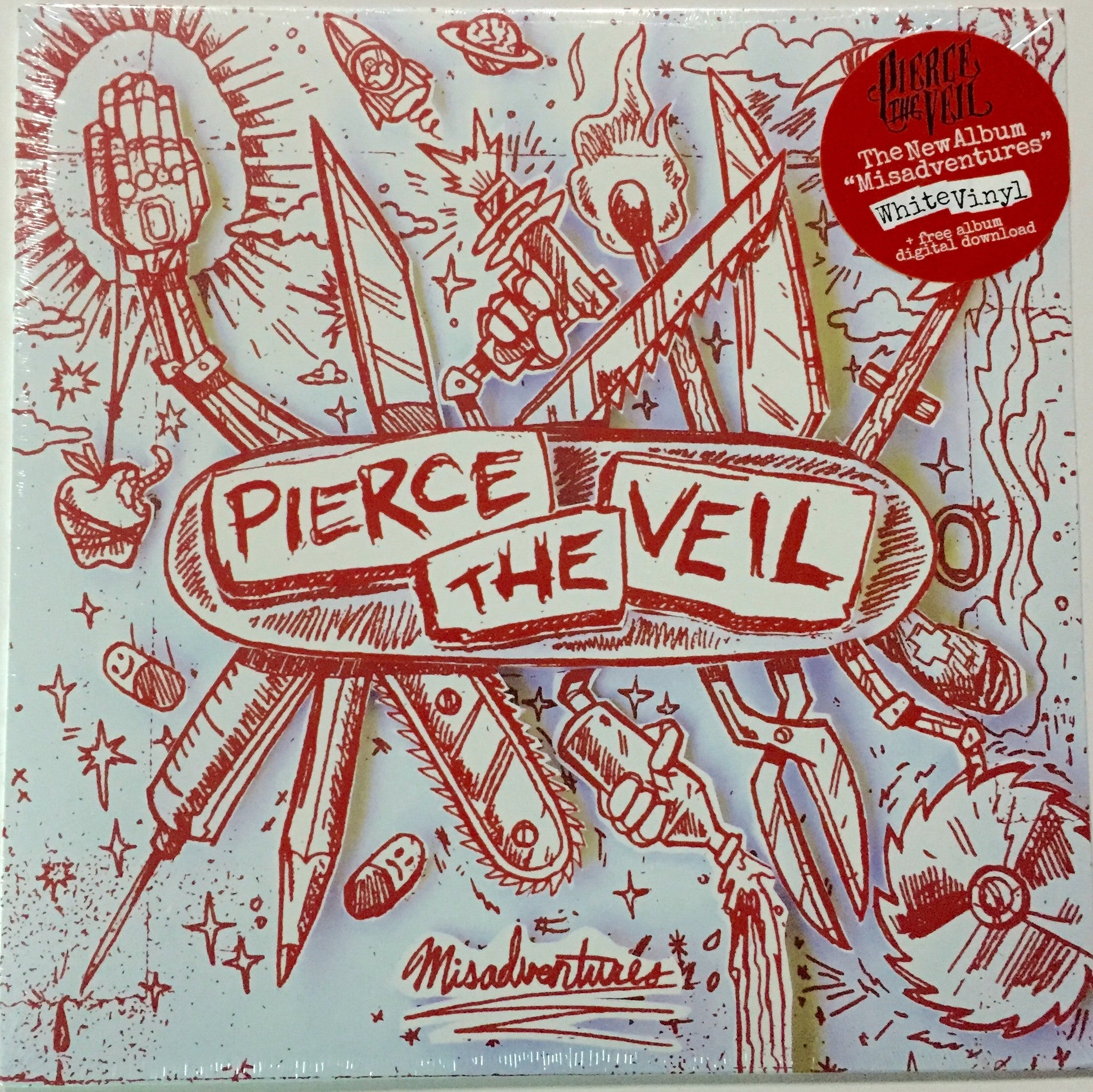 Pierce The Veil Misadventures White Vinyl Lp Famous Rock Shop 