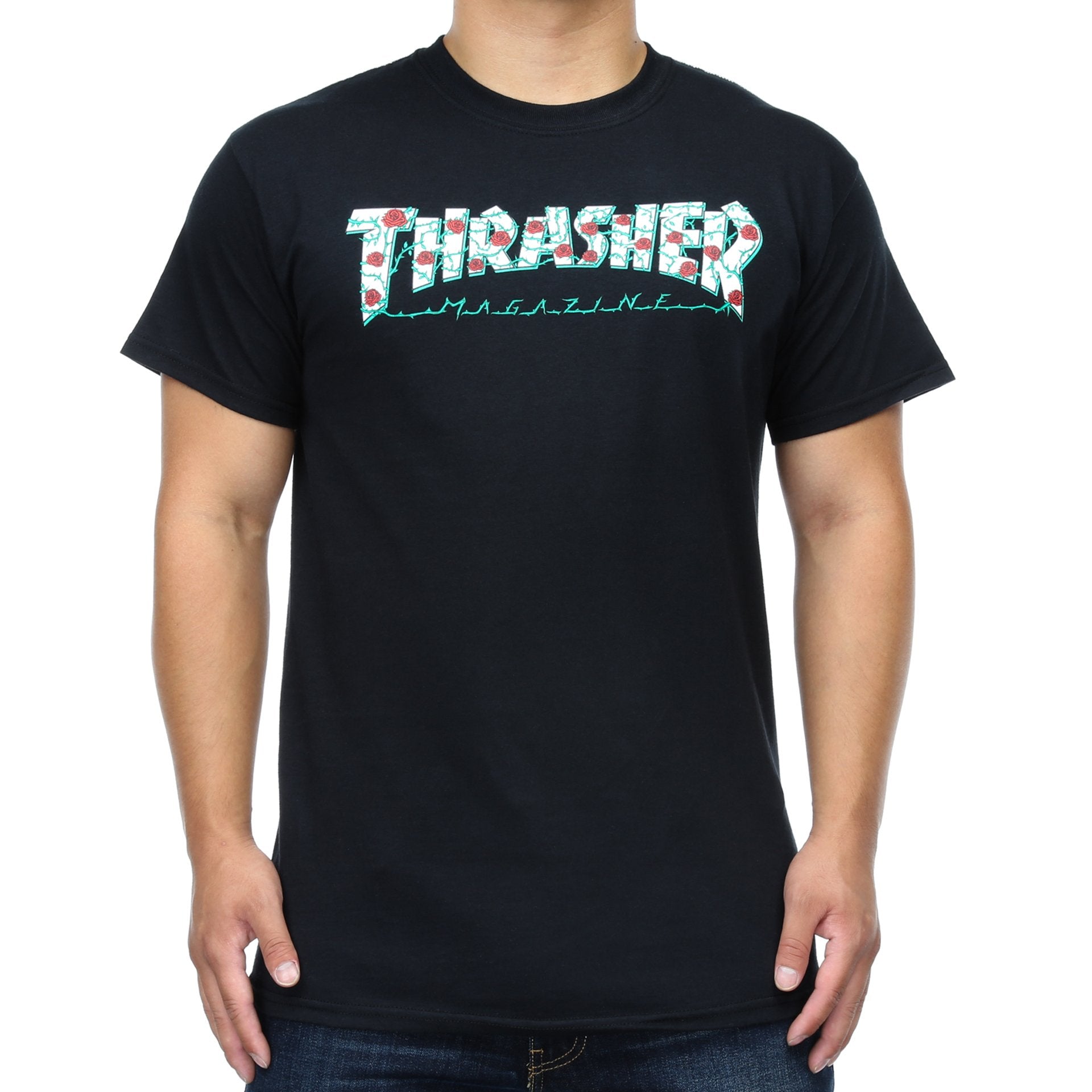 Thrasher Roses Tee Black – Famous Rock Shop