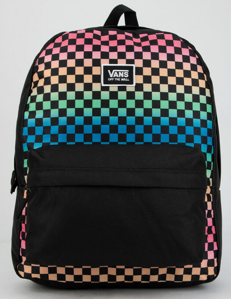 vans backpack with rainbow