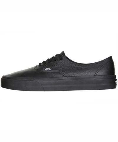 black leather vans school shoes