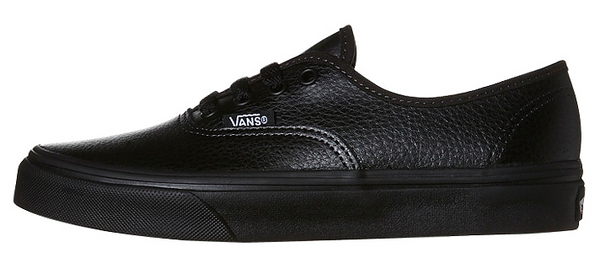 Vans Youth Authentic Leather Black 