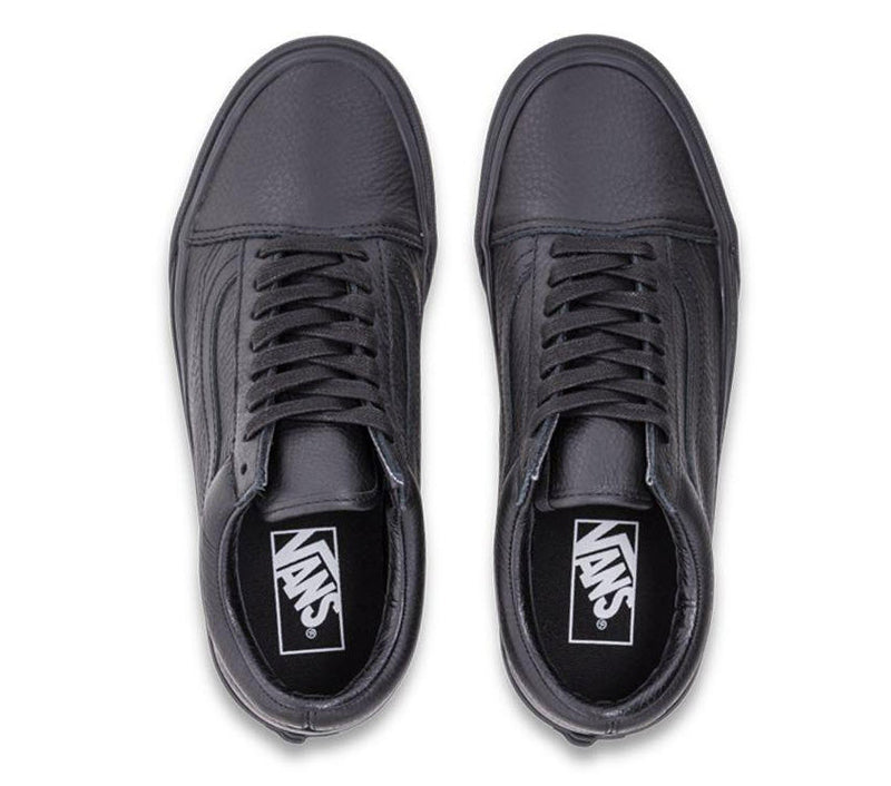 Vans Old Skool Leather Black Mono Shoes VN03Z6L3A VN0003Z6L3A – Famous ...