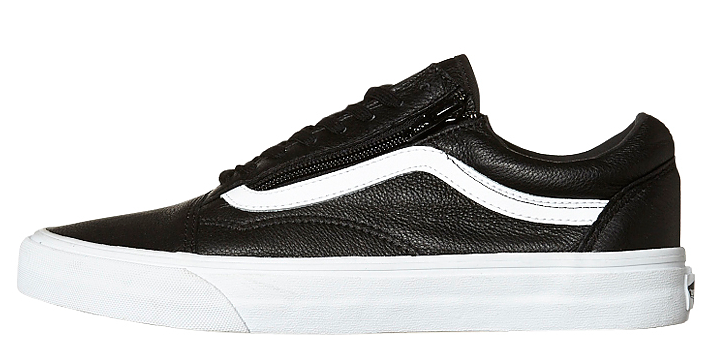 leather vans with zipper