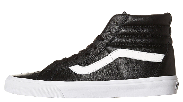 vans sk8 hi all black leather