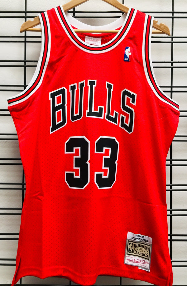 Chicago Bulls Scottie Pippen Mitchell & Ness 1997-98 Metal Works Swingman  Jersey