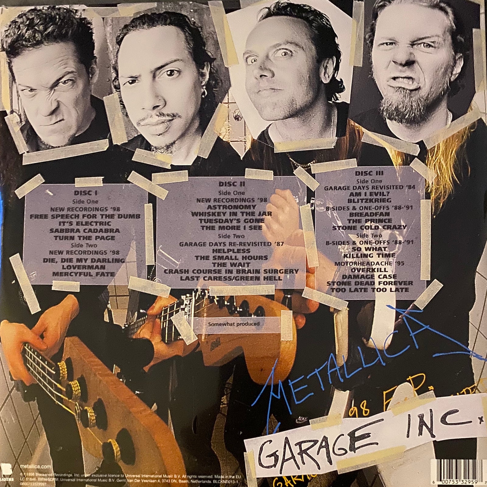 metallica garage inc vinyl