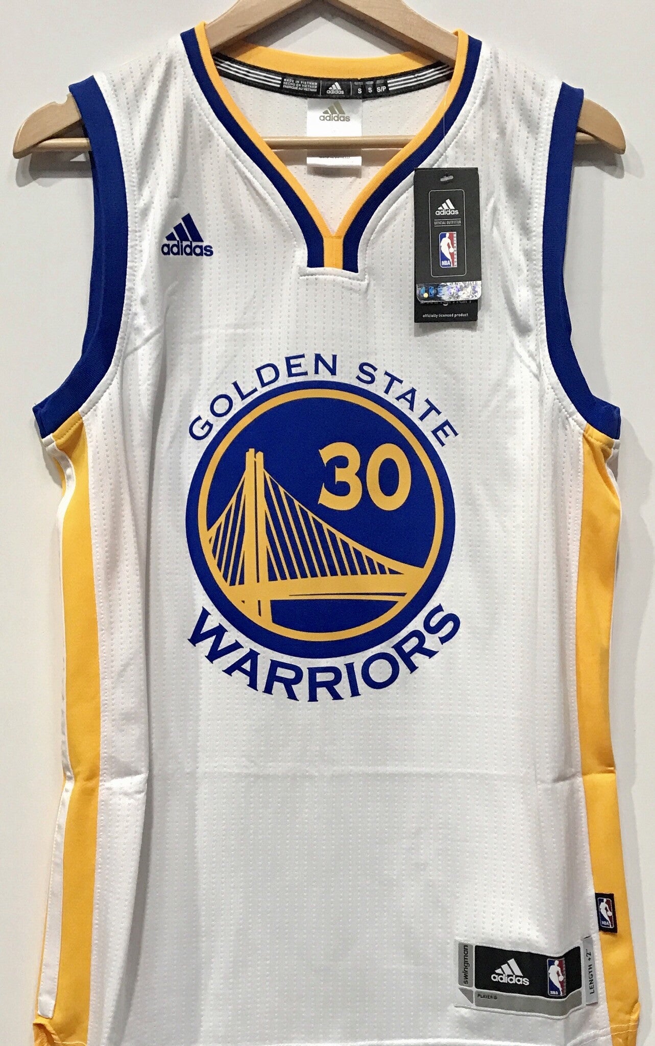 Adidas NBA Jersey Golden State Warriors Stephen CURRY #30 - White ...